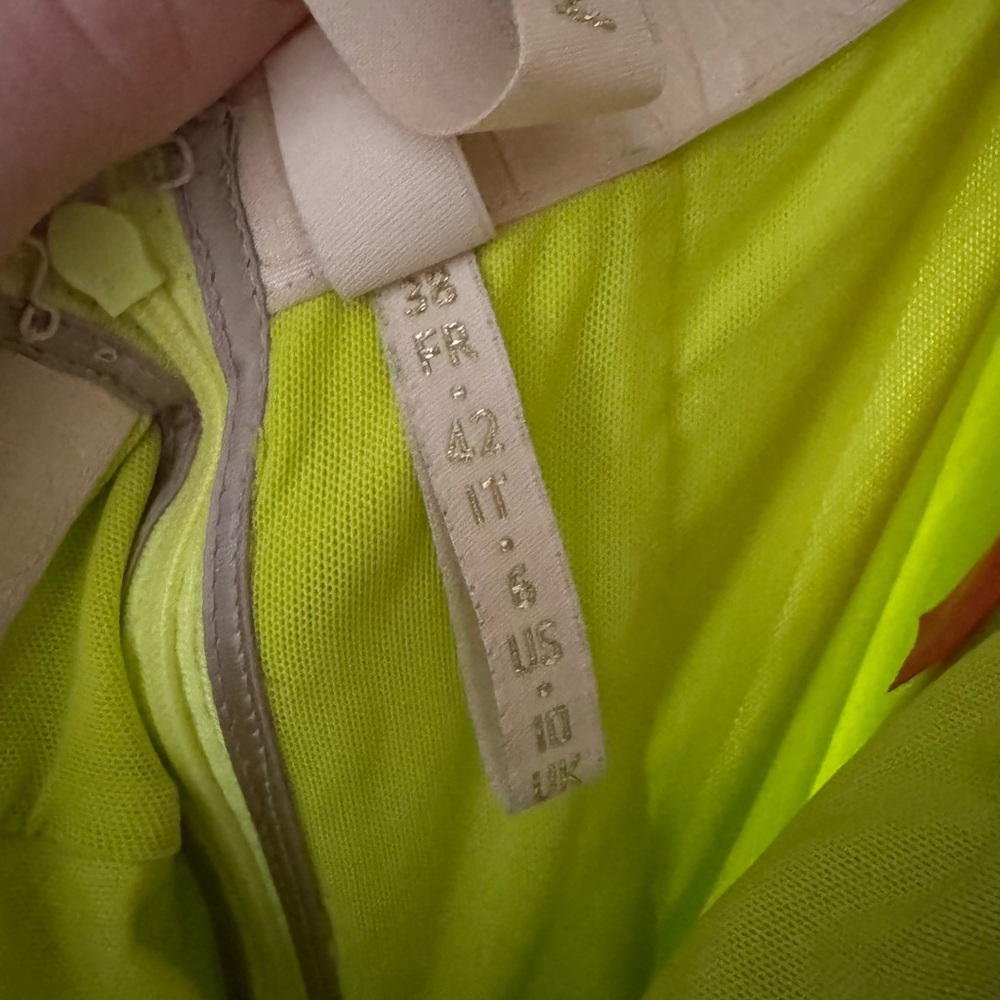 Maria Lucia Hohan Leonie dress in lime size 38/6 - Picture 6 of 7